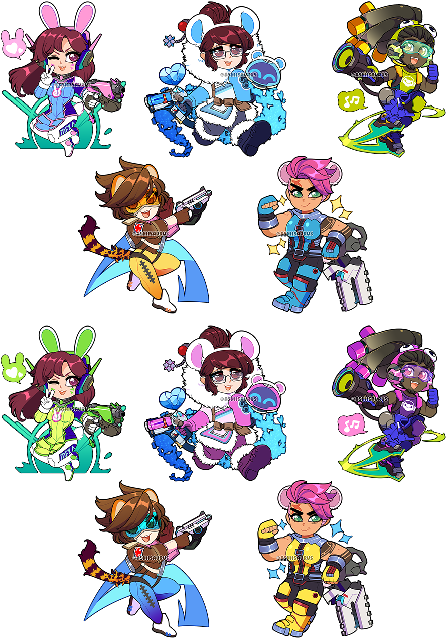 Overwatch Kemonomimi Charms - Kemonomimi Overwatch Clipart (908x1280), Png Download