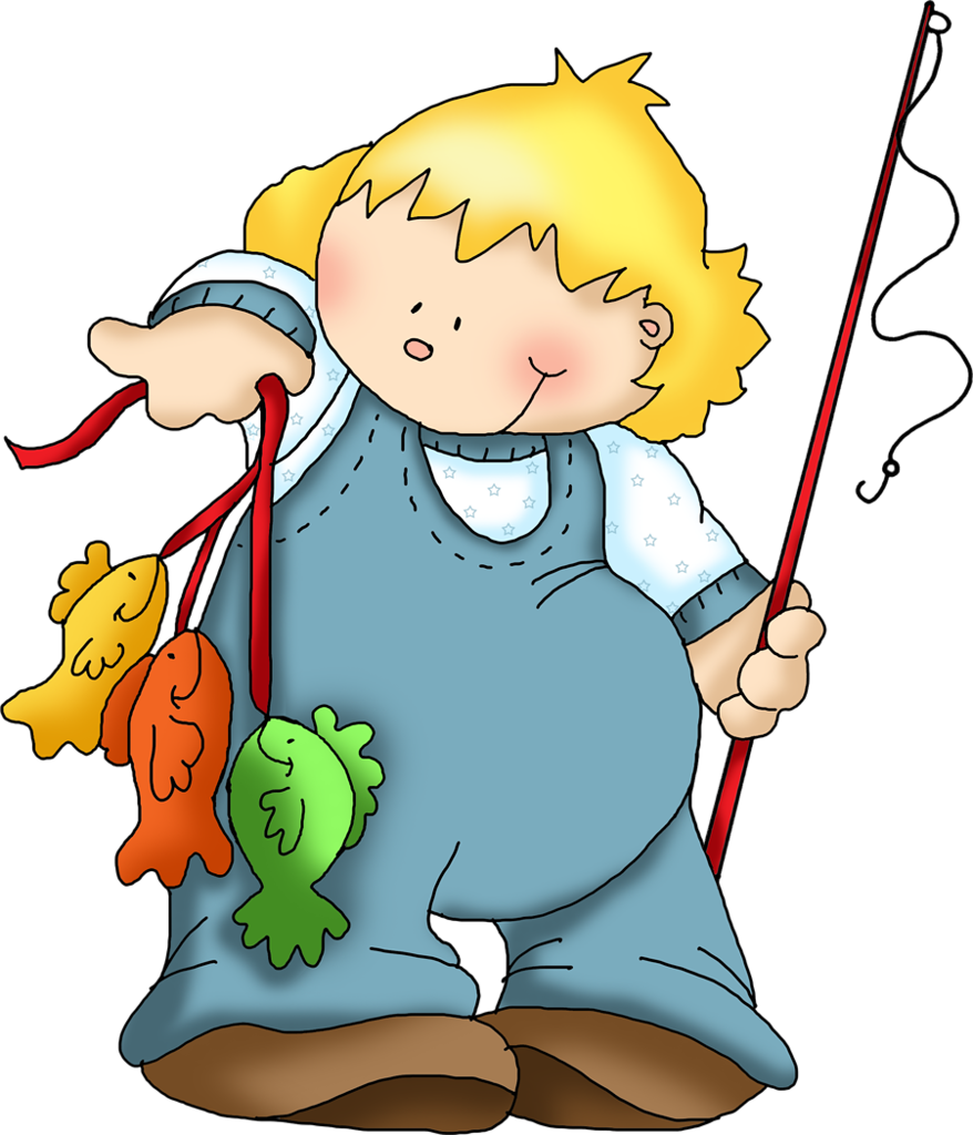 Hook Clipart Fishing Bobber - Clipart Of Catching Fish - Png Download (878x1024), Png Download