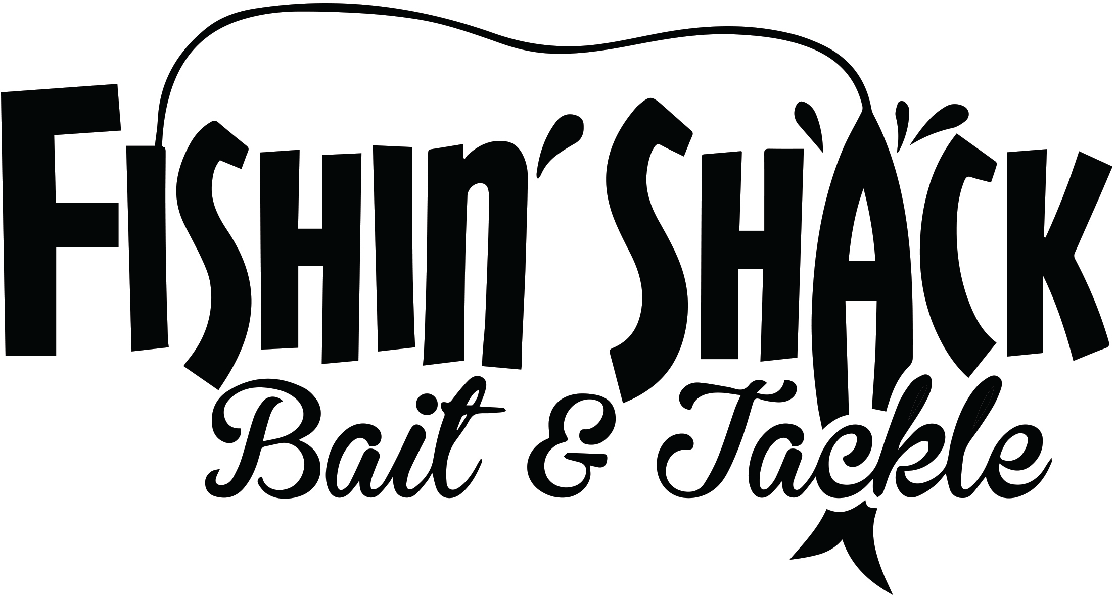 Bait And Tackle Logo Clipart (2208x1184), Png Download
