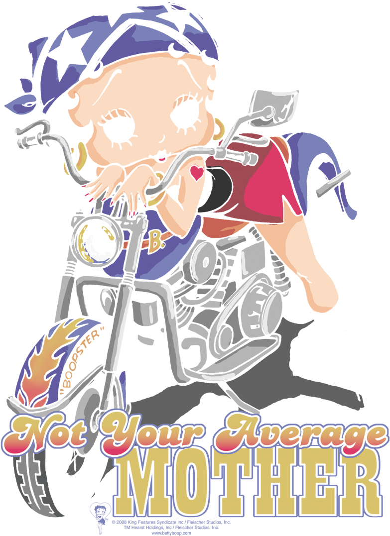 Betty Boop Not Your Average Mother Juniors Tank Sons Clipart (783x1077), Png Download