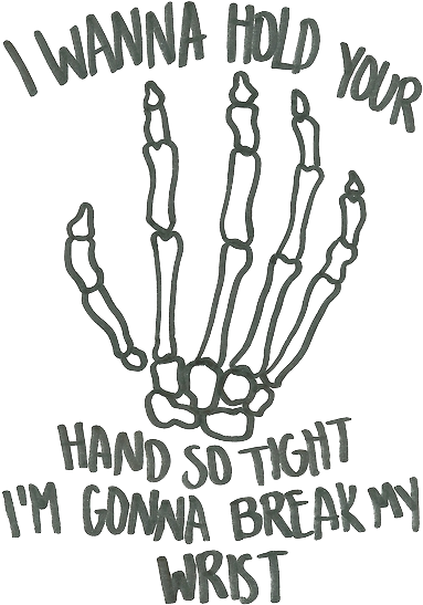 Download Image - I M Gonna Hold Your Hand So Tight Clipart (500x660), Png Download