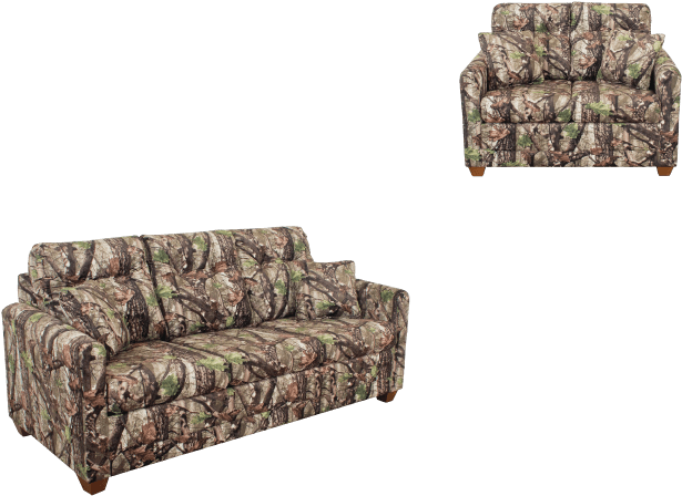 3001 Sofalove Camo - Sofa Bed Clipart (697x499), Png Download