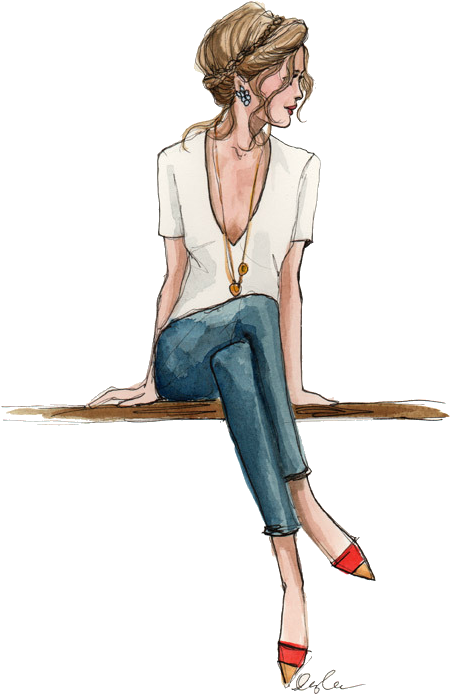 Resultado De Imagen Para Photos Tumblr Hipster Photos - Fashion Sketches Sit Clipart (450x694), Png Download