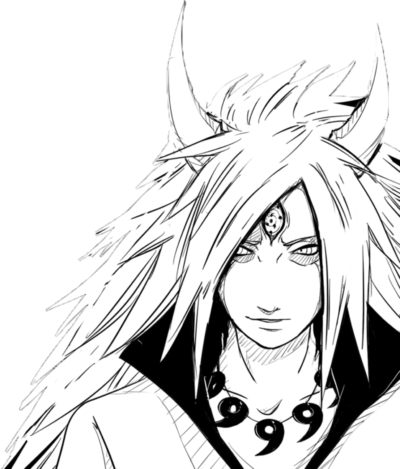 No Caption Provided - Madara Uchiha Para Colorear Clipart (852x937), Png Download