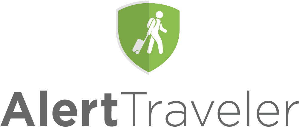 Alert Traveler Logo - Graphic Design Clipart (1001x425), Png Download