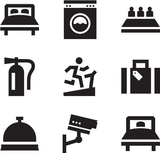Hotel Services - Date Time Venue Icon Clipart (600x564), Png Download
