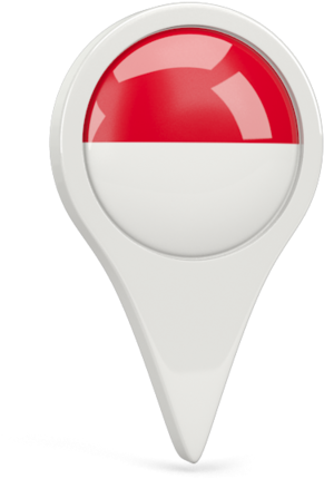 Indonesia Icon Png - Singapore Flag Pin Png Clipart (640x480), Png Download