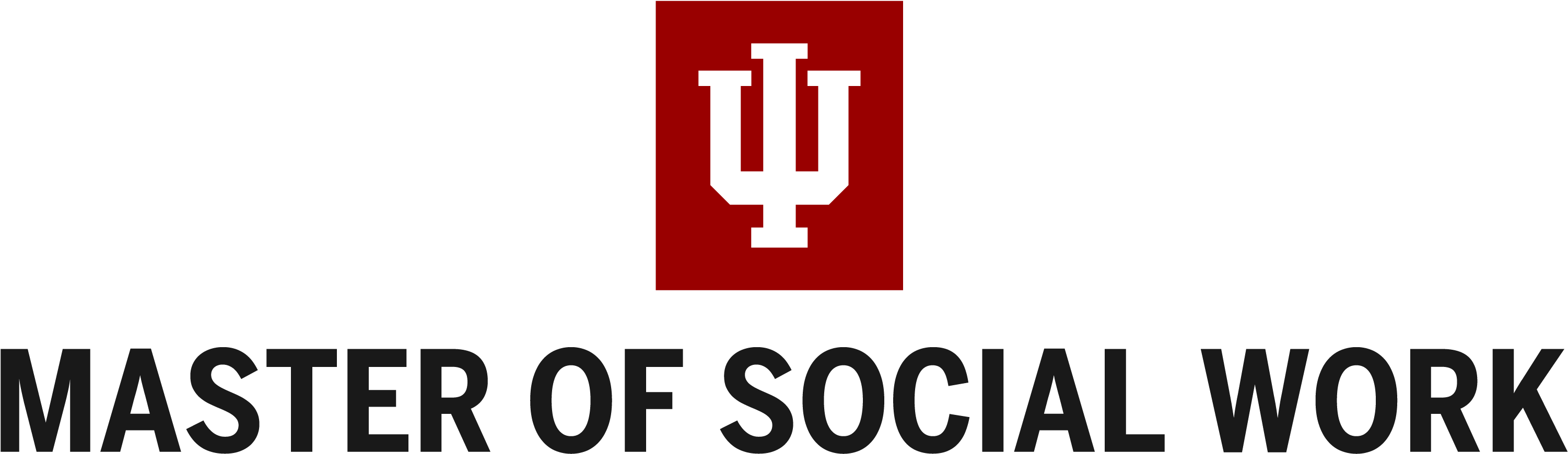 Indiana University Msw Bloomington Campus- Virtual - Iupui School Of Social Work Clipart (3101x980), Png Download