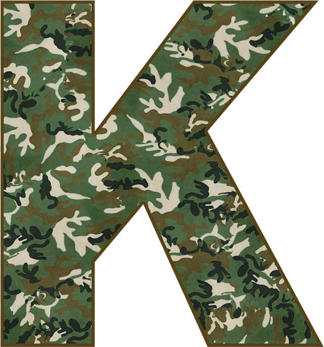 B *✿* Military - Camouflage Letter B Clipart (640x686), Png Download