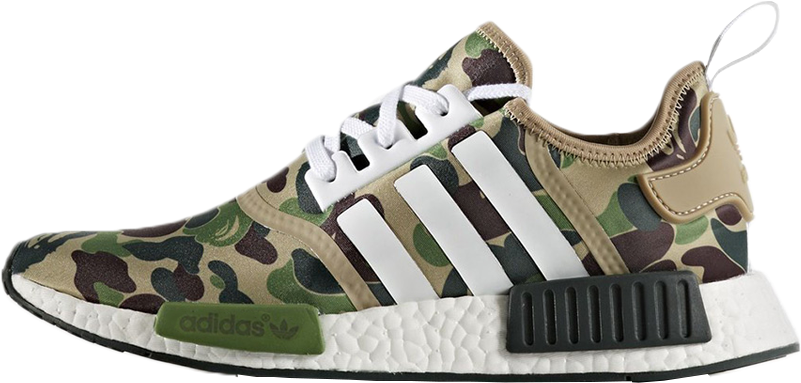 Thumbnail Pic - Bape X Adidas Nmd R1 Camo Clipart (864x522), Png Download