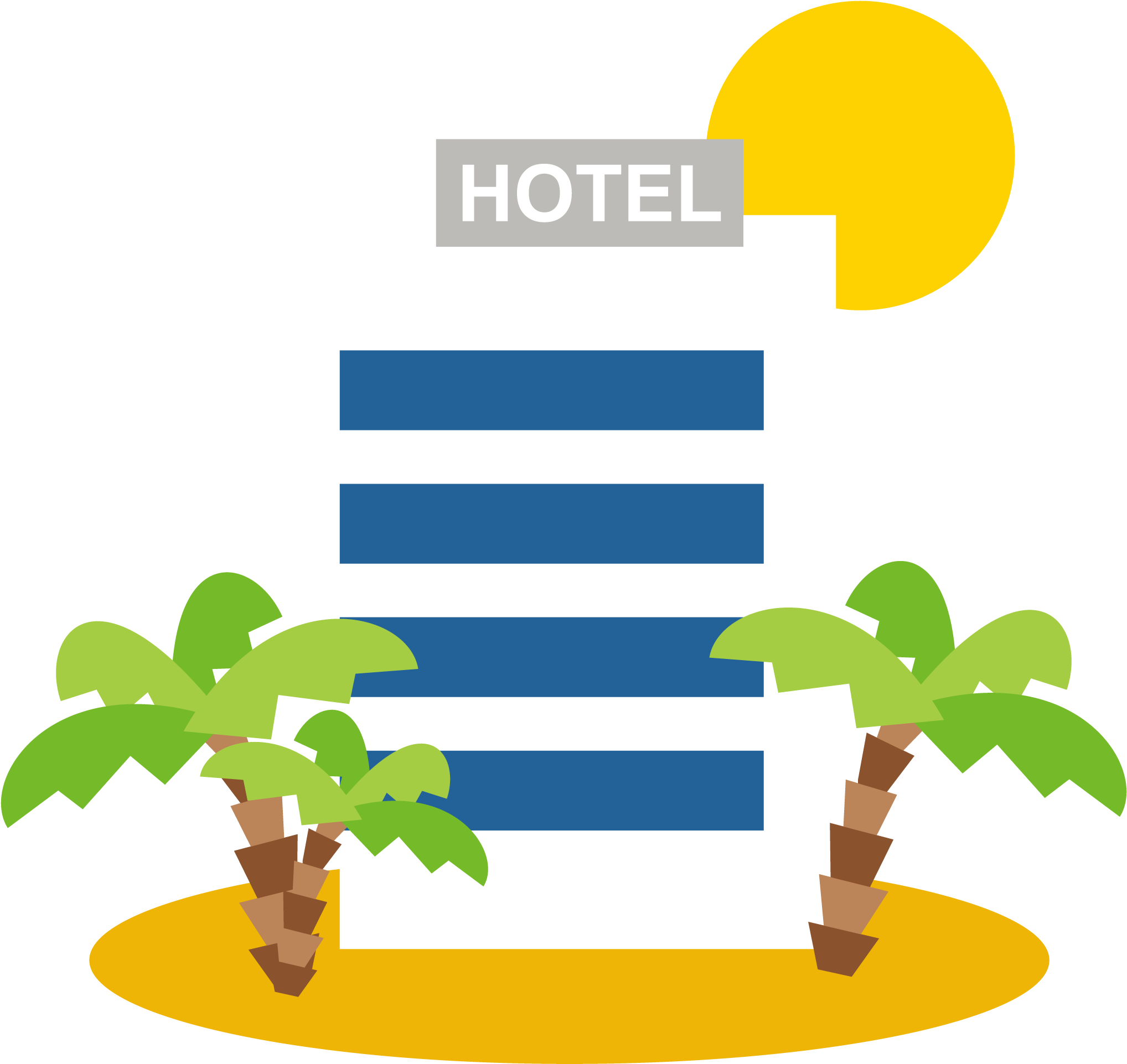 Vector Royalty Free Stock Travel Cartoon Transprent - Hotel Drawing Png Clipart (2239x2532), Png Download