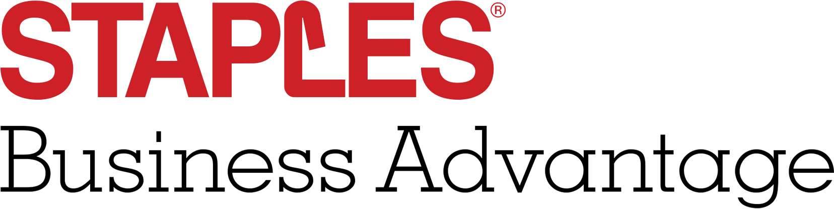 Staples Logo Png - Staples Advantage Logo Clipart (1728x481), Png Download