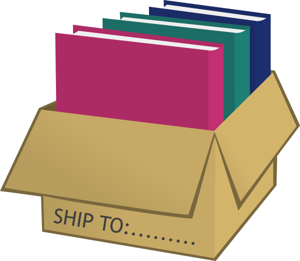 Small - Book In The Box Clipart - Png Download (600x523), Png Download
