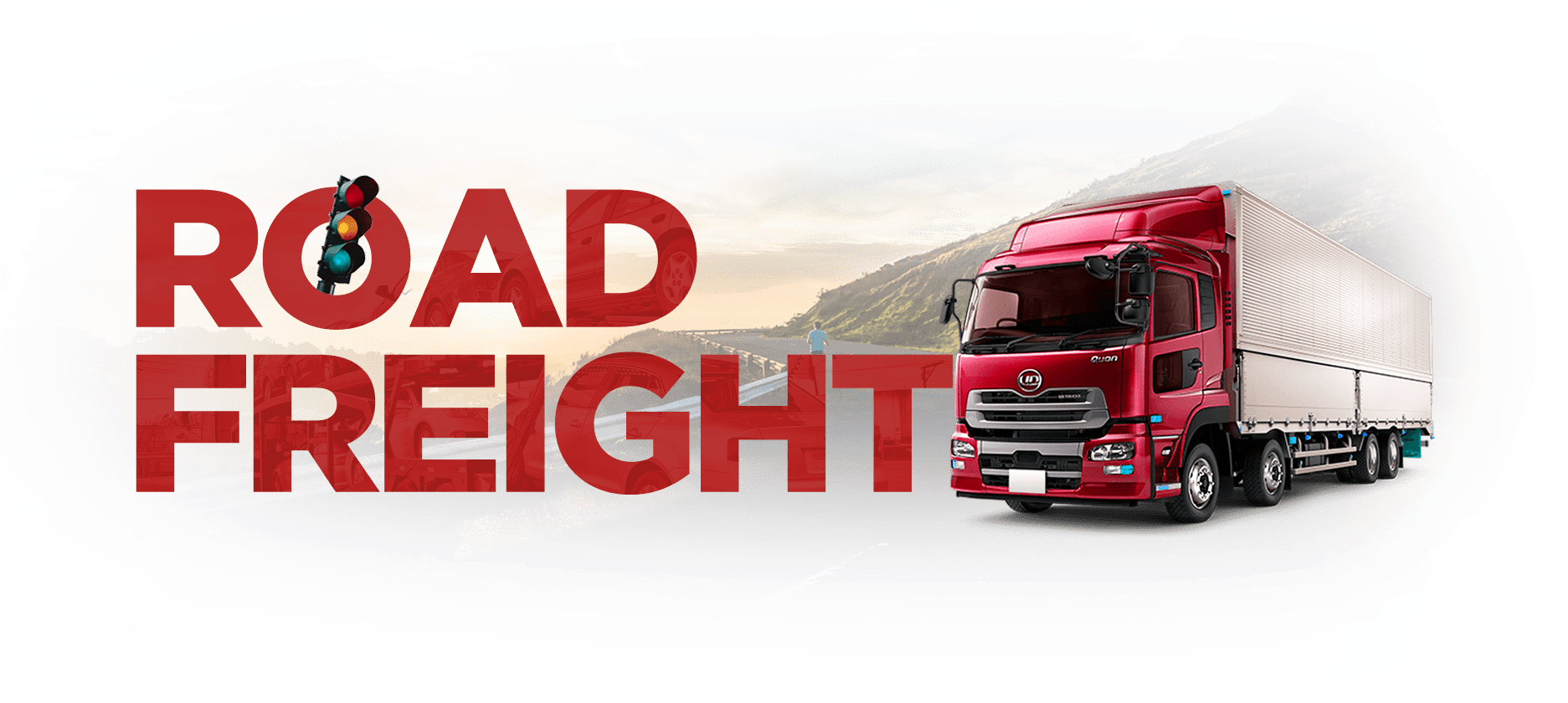 Car And Motorcycle Shipping By Air Sea Or Road Freight - Road Freight Clipart (1872x880), Png Download