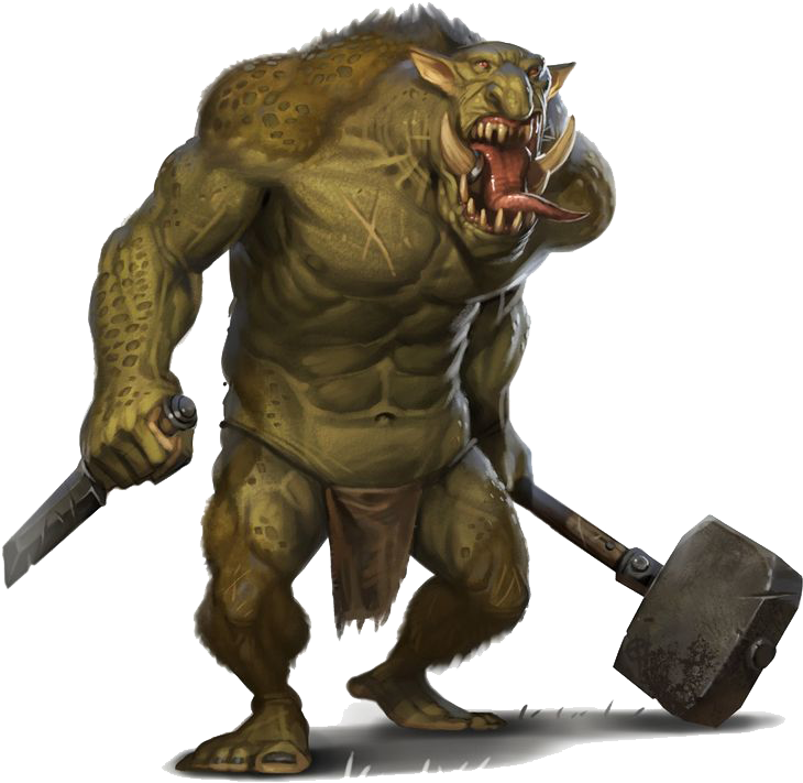 Giant Creatures Png Photos - Troll Monster Clipart (736x722), Png Download