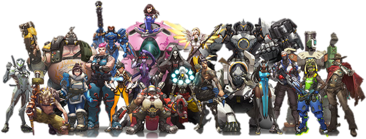 Overwatch - Overwatch All Heroes Png Clipart (769x481), Png Download