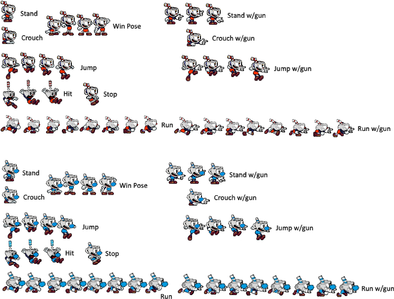 Super Mario Maker Cuphead Clipart (800x660), Png Download