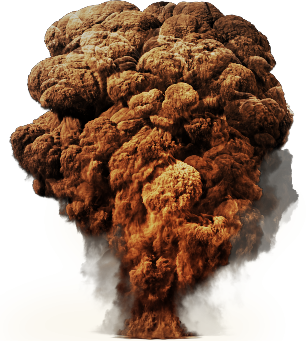 Giant Explosion Png - Explosion Mushroom Png Clipart (1001x1113), Png Download