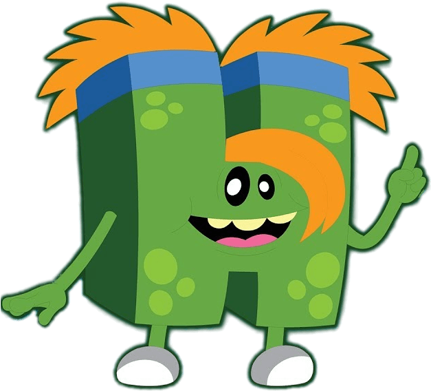Abc Monster H - Abc Monsters H Monster Clipart (640x648), Png Download