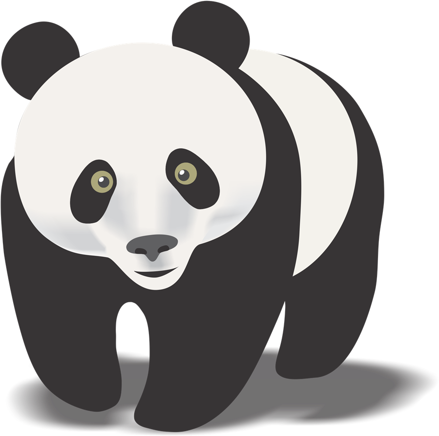 28 Collection Of Panda Clipart Png - Giant Panda Panda Clip Art Transparent Png (1000x892), Png Download