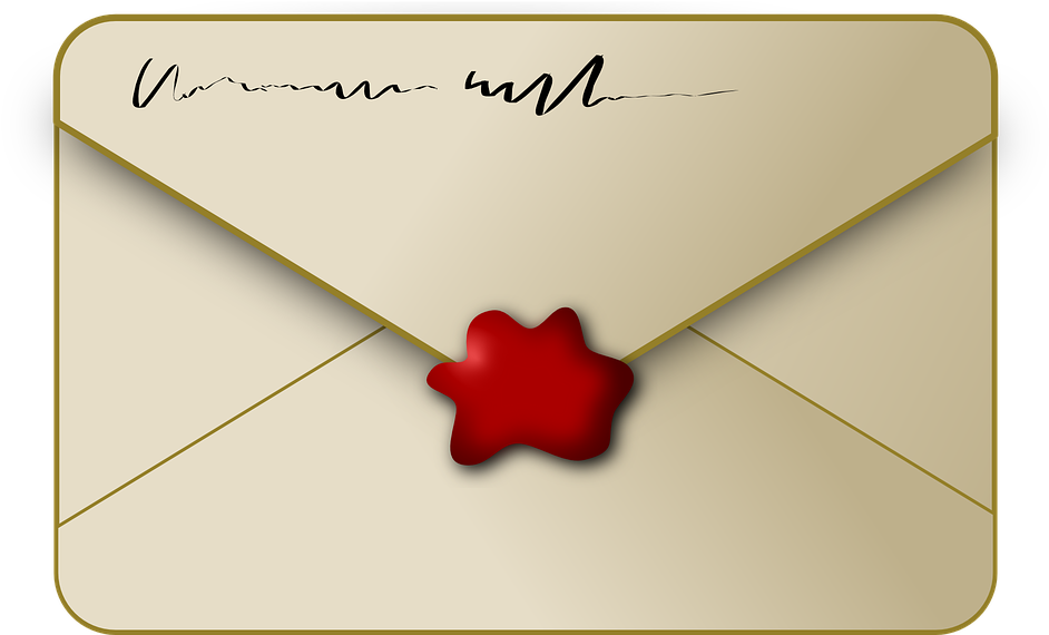 Sealed Envelope Clipart - Png Download (960x582), Png Download