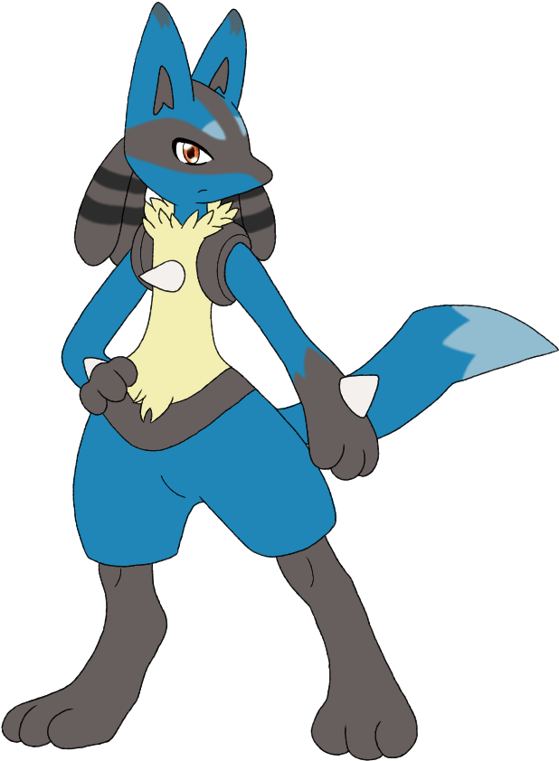 [pokemon] Roku The Lucario By The Dutch Wolf - Pokemon Lucario Oc Concept Art Clipart (618x842), Png Download