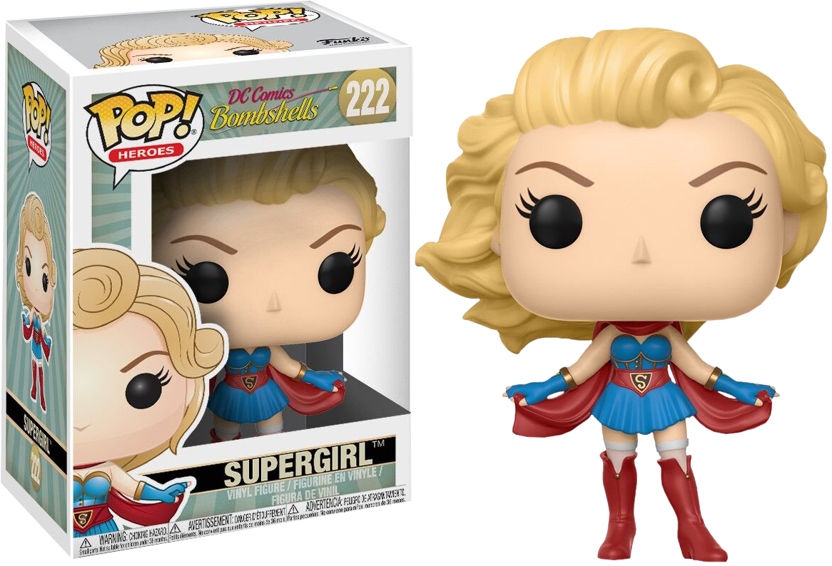 Supergirl Funko Pop Vinyl Figure - Funko Pop Dc Bombshells Clipart (1166x794), Png Download