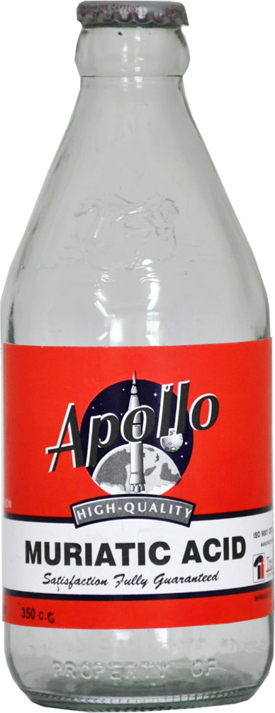 Apollo Muriatic Acid 1l P Clipart (388x1006), Png Download