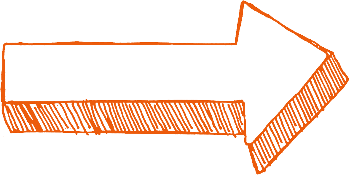 Orange Arrow Png - Long Arrow Png Clipart (1269x696), Png Download