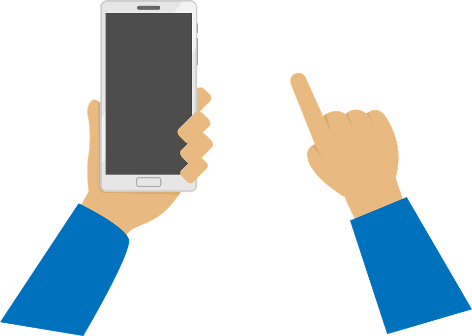 Download Mobile Cell Phone In Hand Png Transparent - Phone In Hand Png Clipart (960x683), Png Download