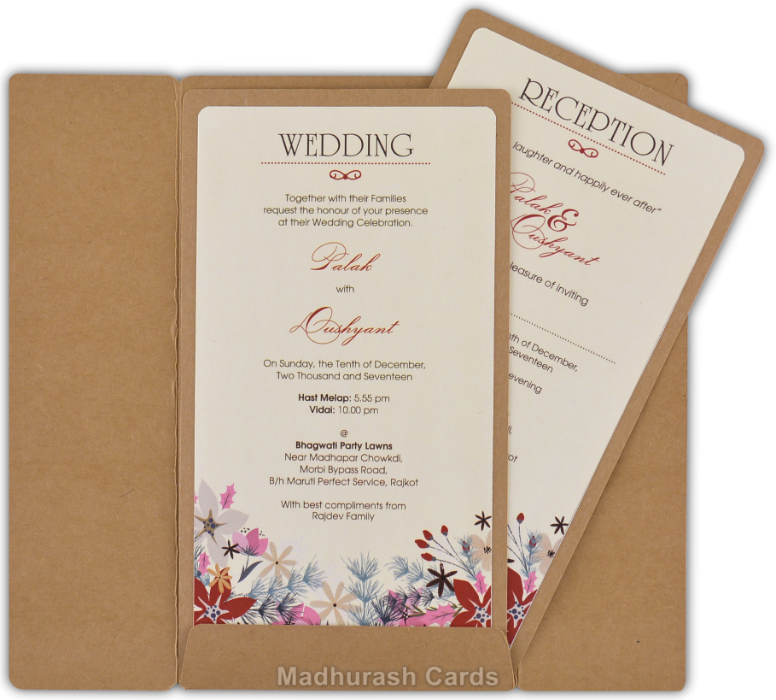 Indian Wedding Cards - Kertas Undangan Clipart (776x700), Png Download