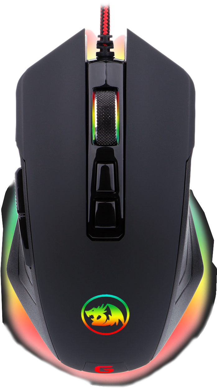 Gaming Mouse Rgb Led Backlit Wired Mmo Pc Gaming Mouse - Redragon Dagger M715 Clipart (1500x1500), Png Download