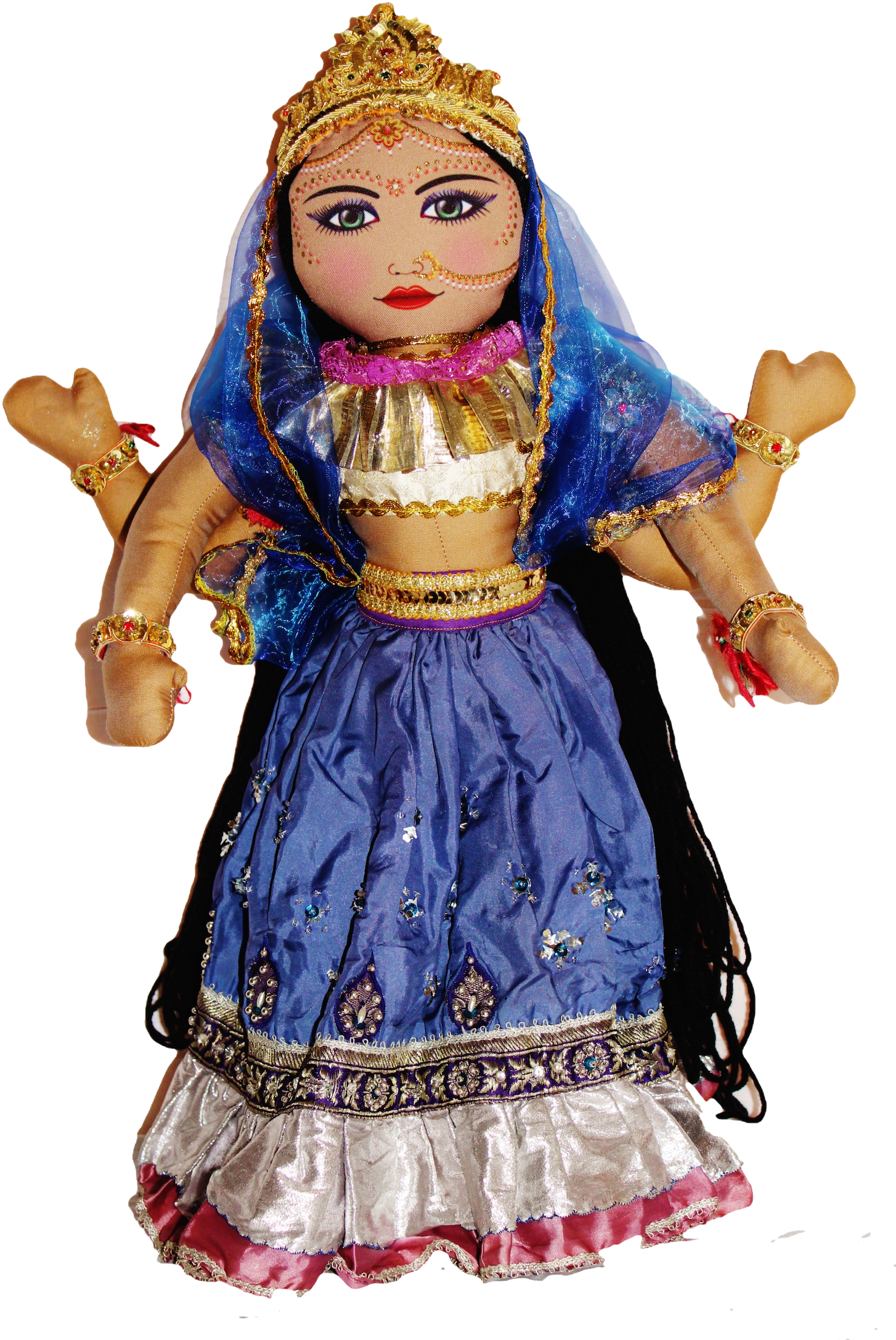 Large Durga - Durga Doll Clipart (1500x2250), Png Download