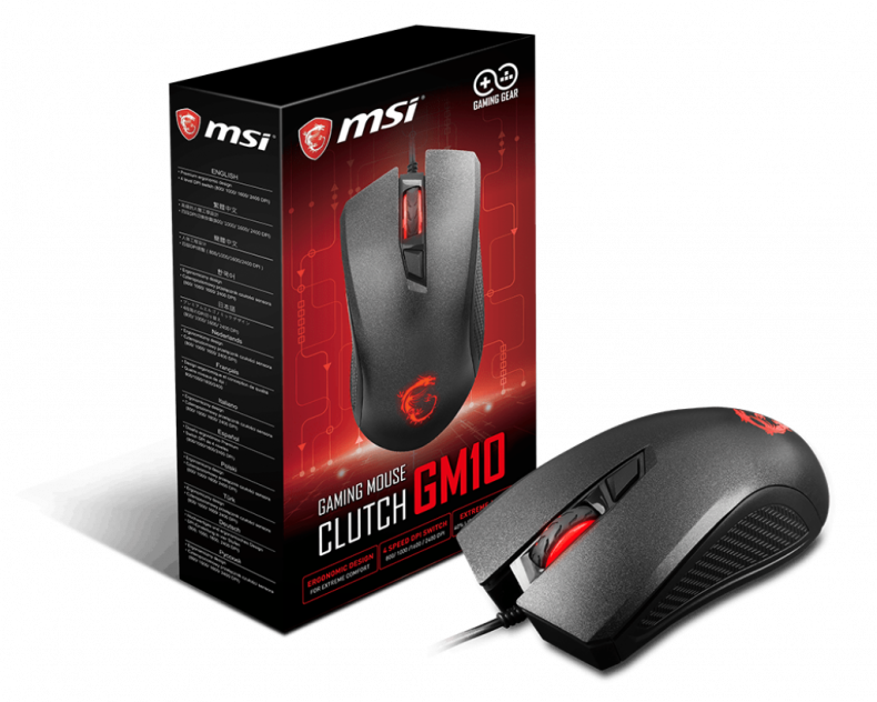 Msi Clutch Series Gaming Mice Use The Best Components Clipart (790x632), Png Download