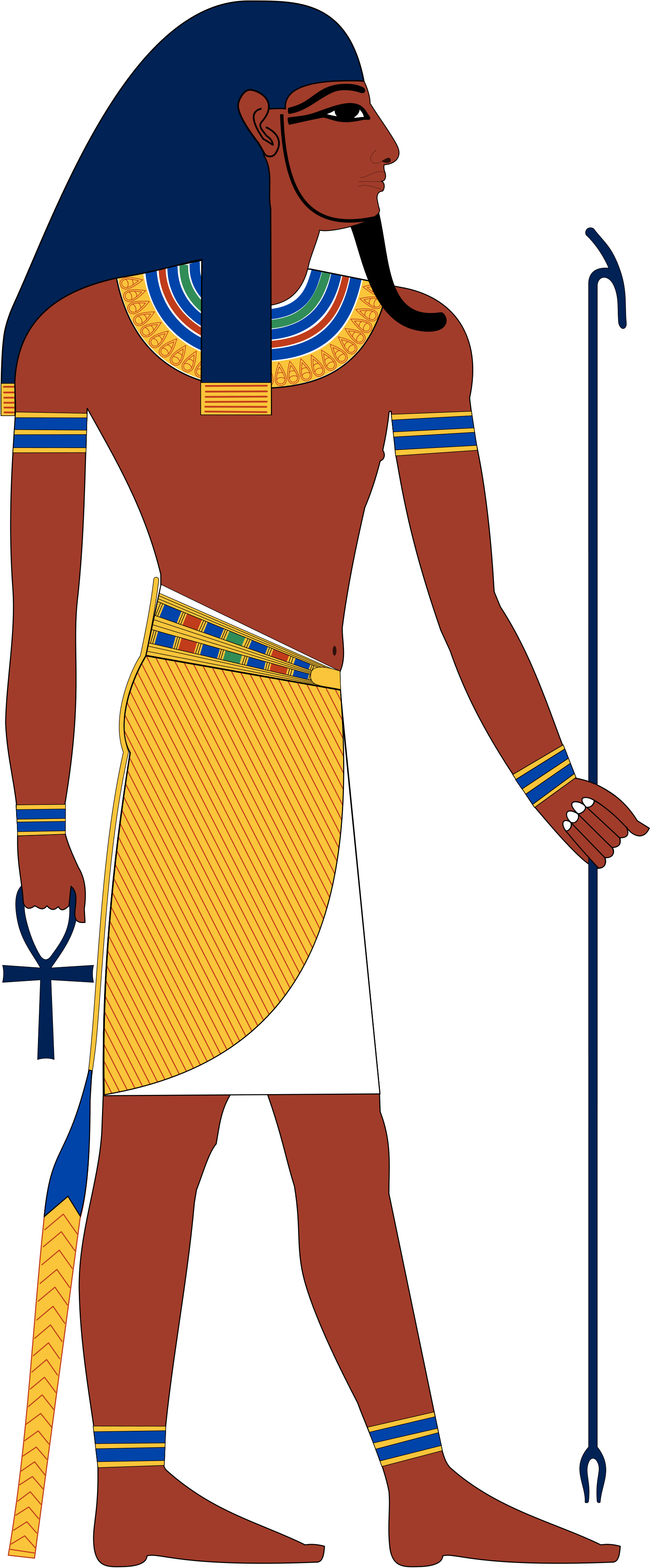 Atum - Ancient Egypt God Atum Clipart (2000x3914), Png Download