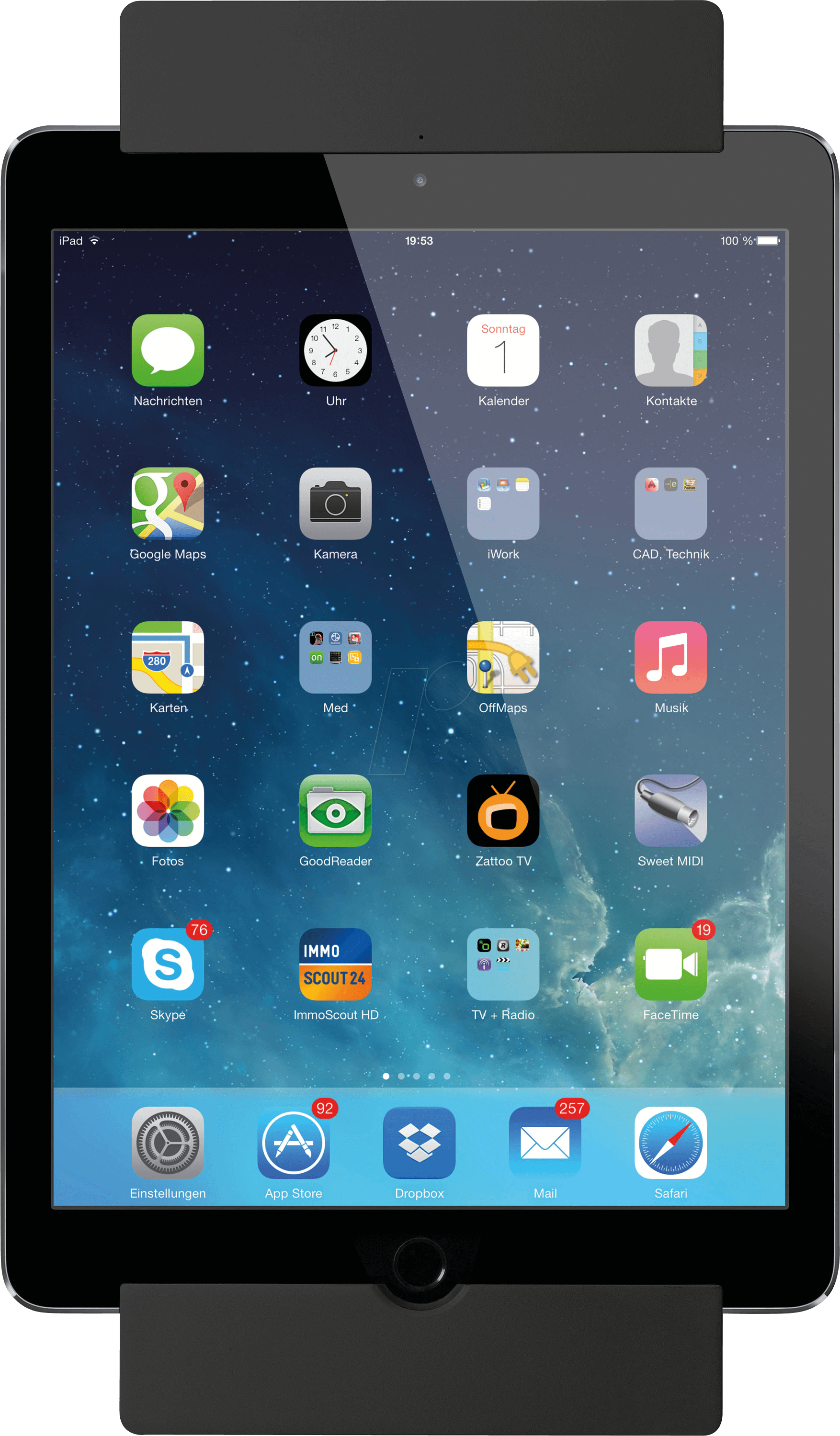 Wallmount For Ipad Air, Ipad Pro 9,7 Smart Things Sd - Ipad 2 Mini Clipart (1754x3000), Png Download