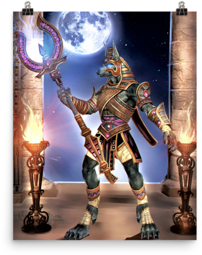 Poster Smite Anubis - Smite Anubis Art Clipart (600x600), Png Download