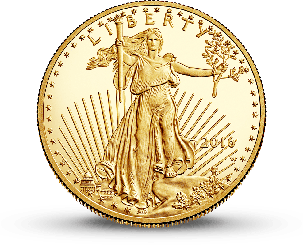 Sell Gold Coins & Silver Coins For Cash - American Eagle Gold Coin Clipart (988x800), Png Download