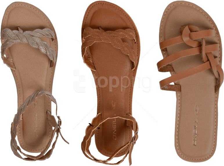 Free Png Leather Sandal Ladies Png - Sandal Clipart (850x593), Png Download