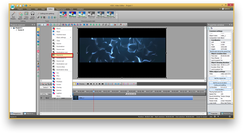 The Second Method Enables You To Make A 'video In Text' - Vsdc Free Video Editor Special Effects Clipart (788x431), Png Download