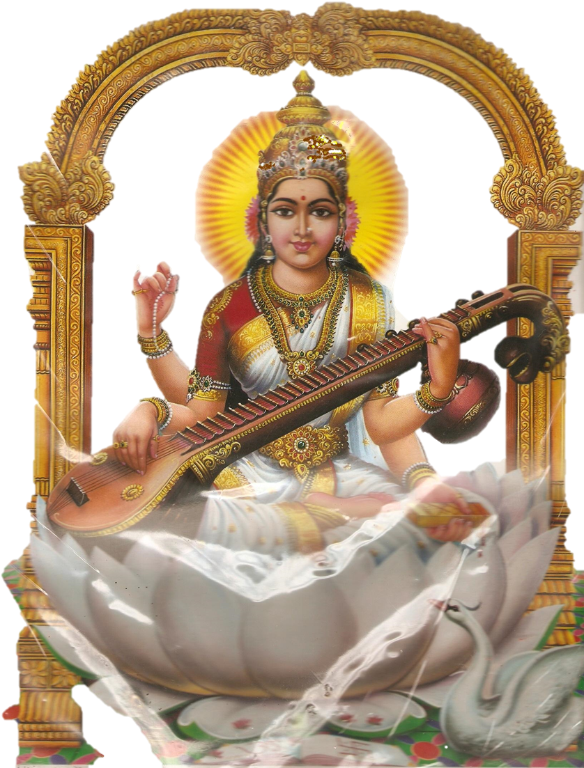 Saraswati Stotram सरस्वती स्तोत्रम् - Hindu Clipart (855x1125), Png Download