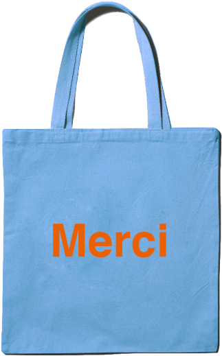 Merci Totebag - Merci Tote Bag Clipart (630x630), Png Download