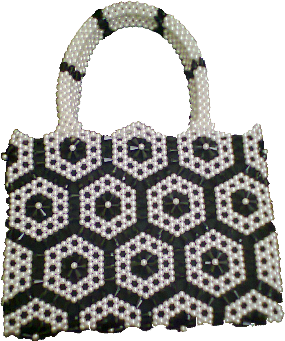 Chittagong Handicraft Handmade Fashionable Ladies Handbag, - Bag Crystal Beads Clipart (1200x1600), Png Download