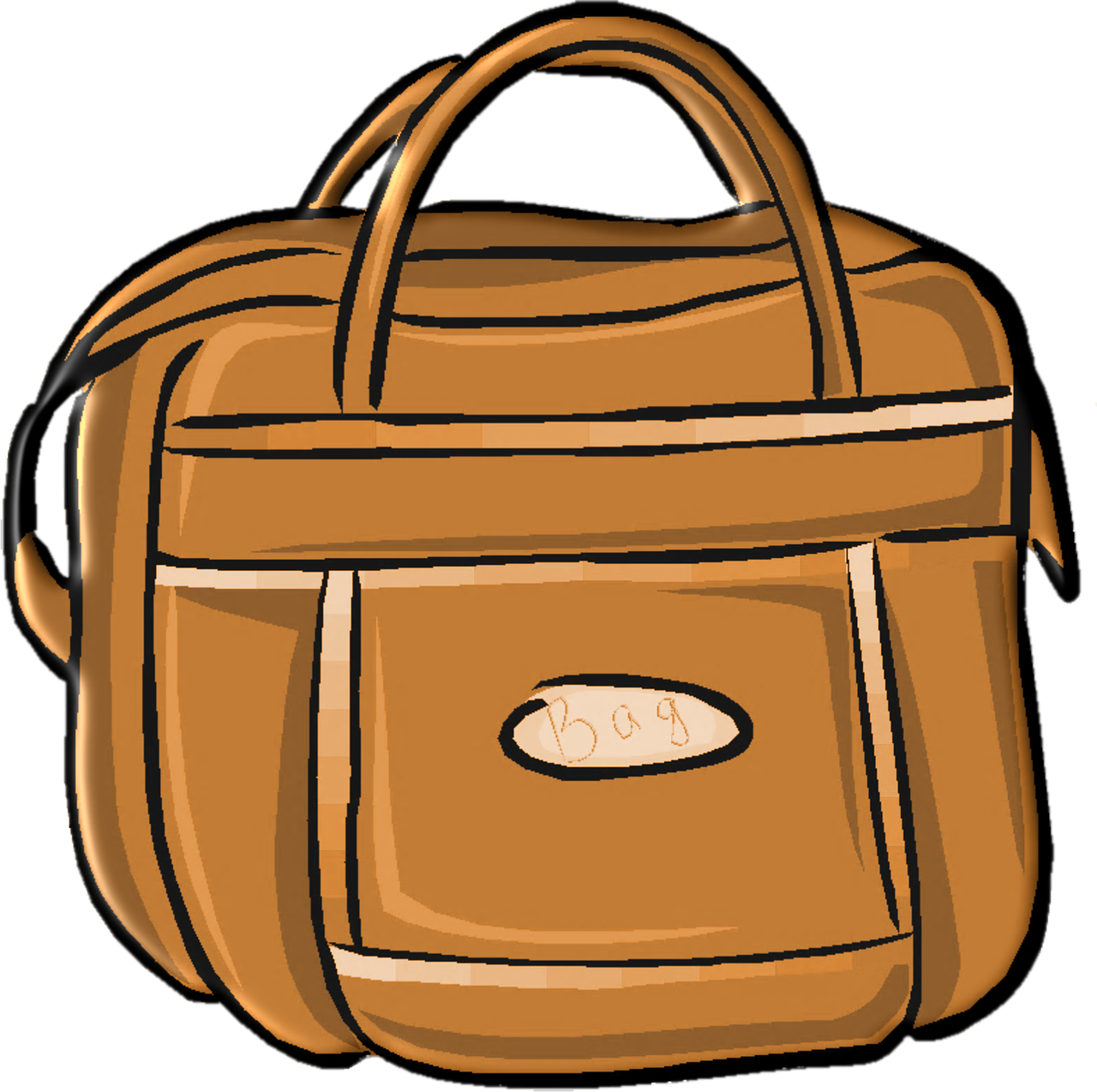 Ladies Bag, Object, Graphic, Brown, Bag, Hq Photo - Gambar Animasi Tas Png Clipart (1280x1274), Png Download