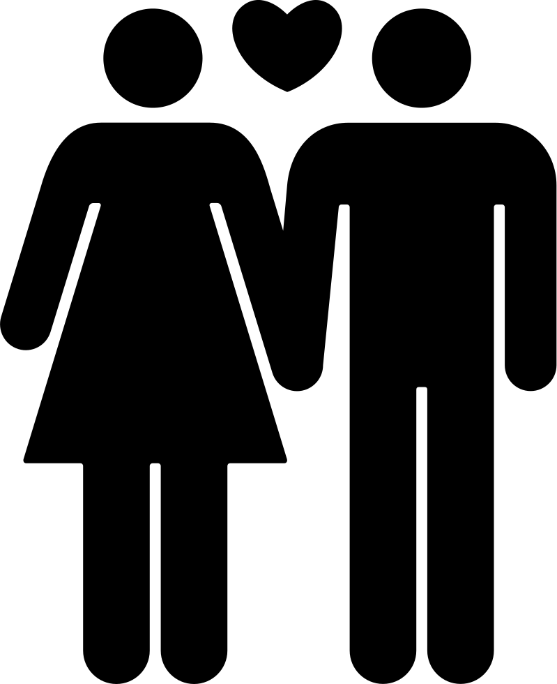 Couple Of Man And Woman In Love Comments - Man And Woman In Love Icon Clipart (799x980), Png Download