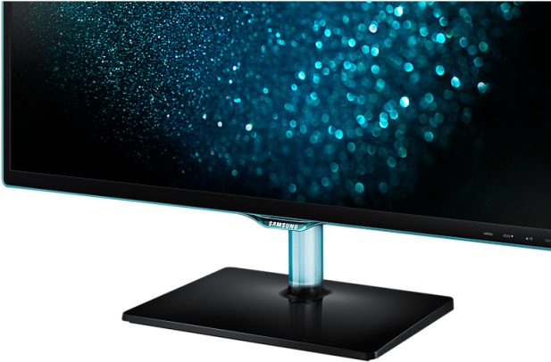 Samsung Monitor With Blue Stand Clipart (650x650), Png Download