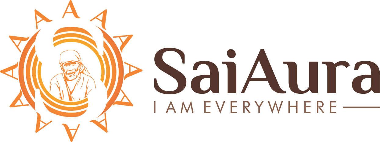 Aura Of Shirdi Sai - Sai Baba Logo Png Clipart (1246x468), Png Download