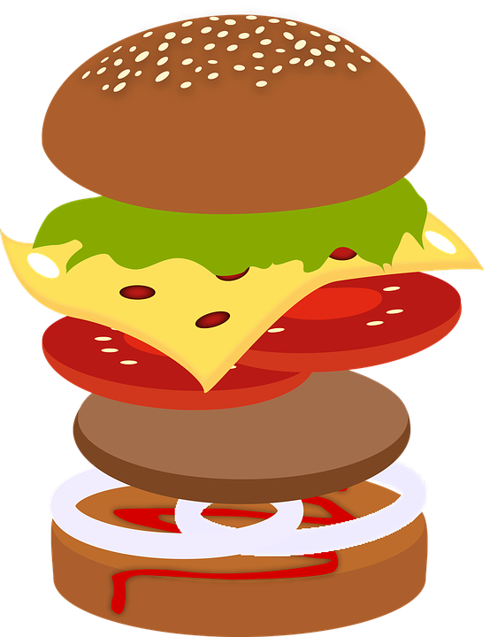 Build A Burger Pub - Examples Of A Paragraph Burger Clipart (554x720), Png Download