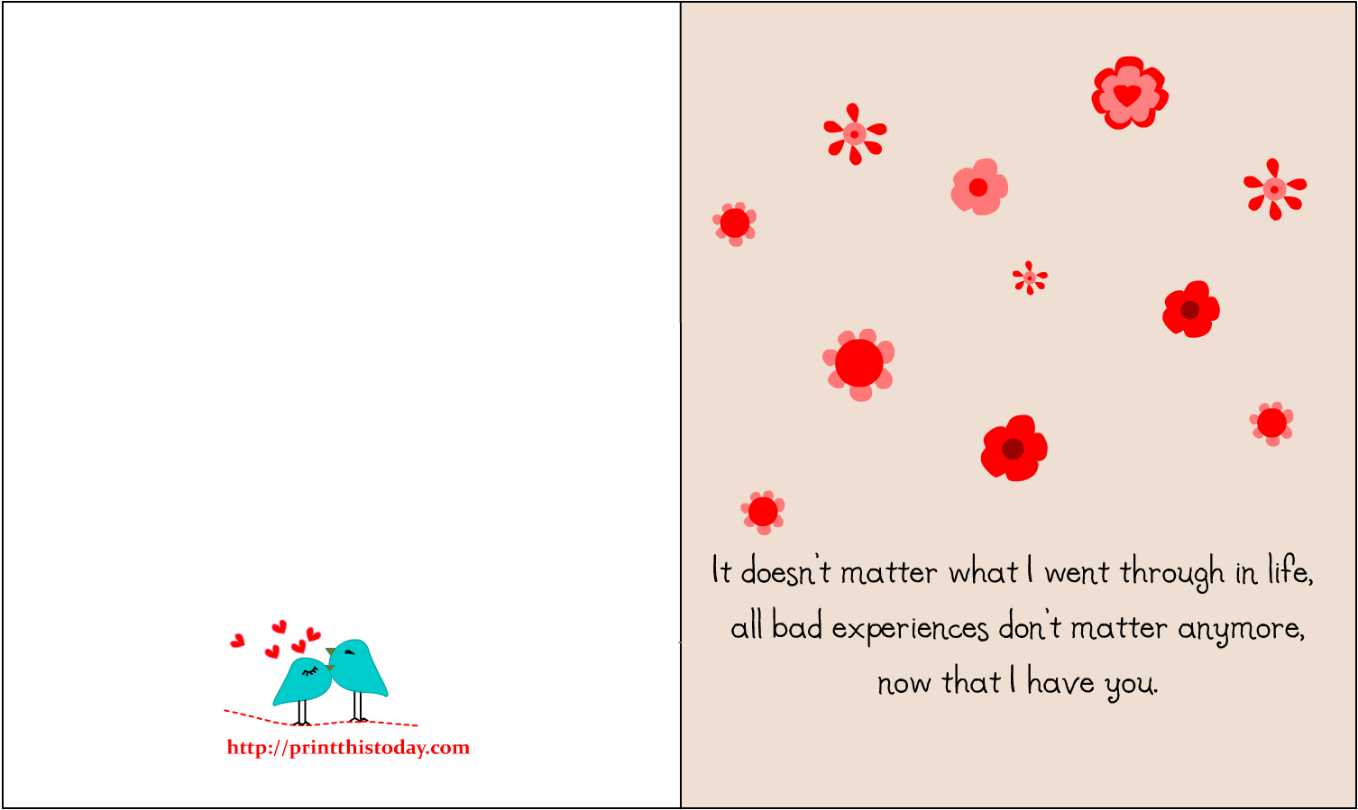 Love Card With Thankful Quote - Love Clipart (1650x1275), Png Download