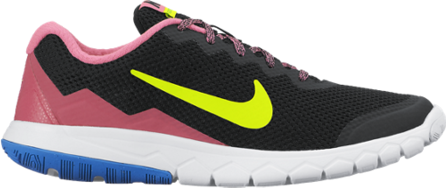 Girls Black Running Shoe Nike - 749807 002 Nike Flex Experience 4 Gs Clipart (1500x1500), Png Download
